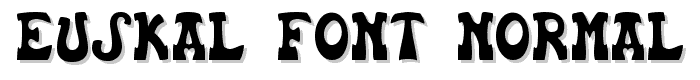 Euskal Font Normal font